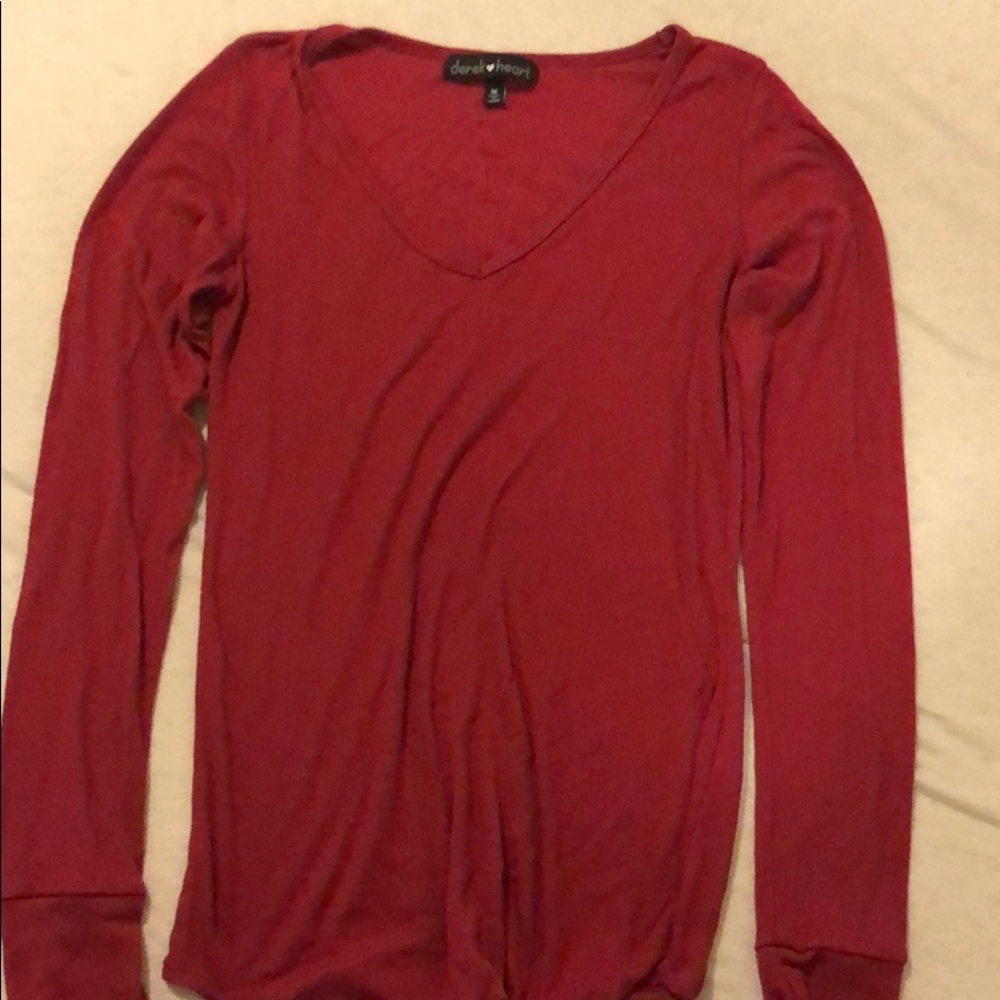 Derek Heart. Red long sleeve